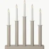 Adventkandelaar Plate van dennen- en berkenhout