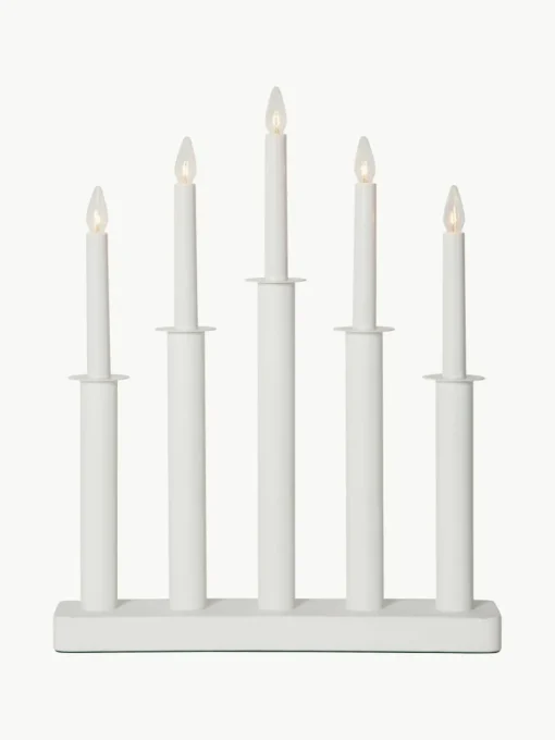 Adventkandelaar Plate van dennen- en berkenhout