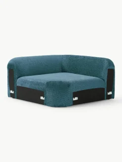 Afgeronde hoekmodule Wolke van teddy bouclé