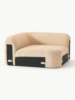 Afgeronde hoekmodule Wolke van bouclé