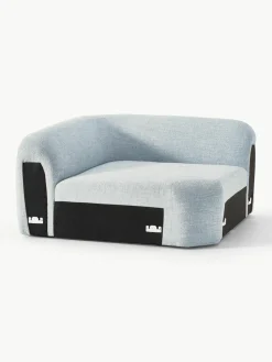 Afgeronde hoekmodule Wolke van bouclé