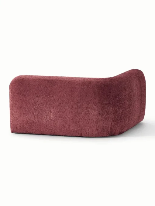 Afgeronde hoekmodule Wolke van teddy-bouclé