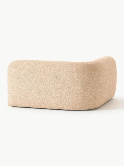 Afgeronde hoekmodule Wolke van bouclé