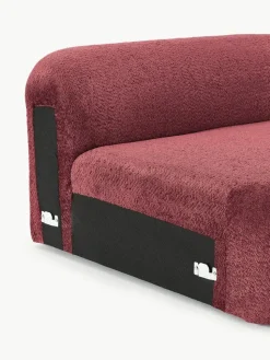 Afgeronde hoekmodule Wolke van teddy-bouclé