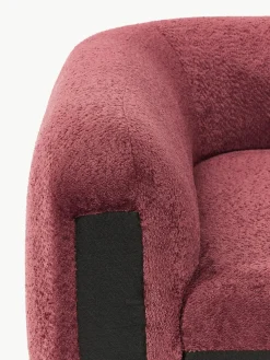 Afgeronde hoekmodule Wolke van teddy-bouclé