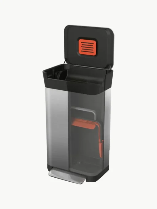 Afvalbak Titan met geïntegreerde afvalpers, 30 L
