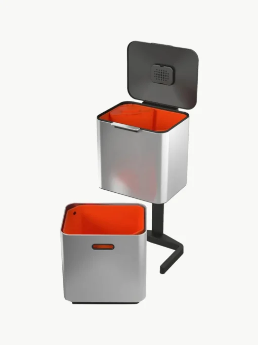 Afvalbak Totem met aparte recycling unit, 2 x 30 L