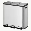 Afvalemmer EcoCasa met pedaalfunctie, 3x 15 L