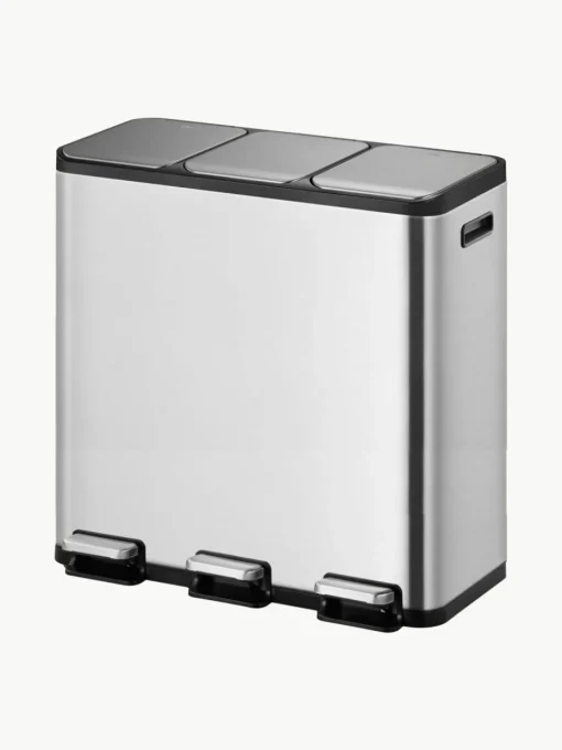 Afvalemmer EcoCasa met pedaalfunctie, 3x 15 L