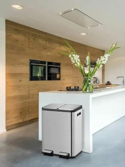 Afvalemmer EcoCasa met pedaalfunctie, 2x 30 L