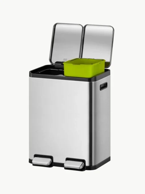 Afvalemmer EcoCasa met pedaalfunctie, 2x 30 L