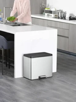 Afvalemmer Essential met pedaal functie, 20 + 9 L