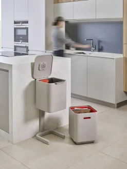 Afvalemmer Totem met aparte recycling unit, in verschillende formaten
