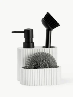 Afwasmiddeldispenser Poly met spons, set van 3