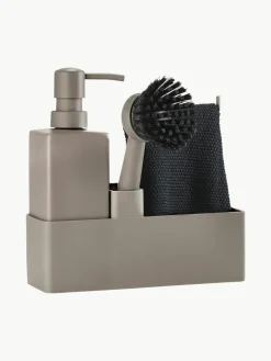 Afwasmiddeldispenser Zone Denmark met afwasborstel, set van 3