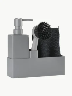Afwasmiddeldispenser Zone Denmark met afwasborstel, set van 3