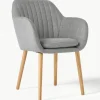 Armstoel Emilia met houten poten