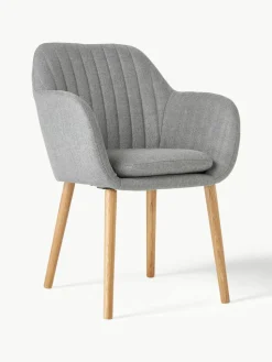 Armstoel Emilia met houten poten