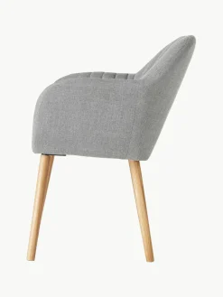Armstoel Emilia met houten poten