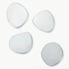 Asymmetrische onderzetters Lio, set van 4
