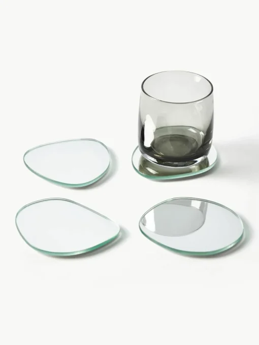 Asymmetrische onderzetters Lio, set van 4