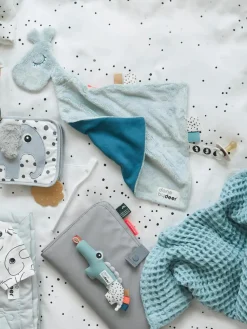 Baby knuffeldeken Raffi met fopspeenhouder
