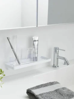 Badkamer dienblad met zelfklevende haken