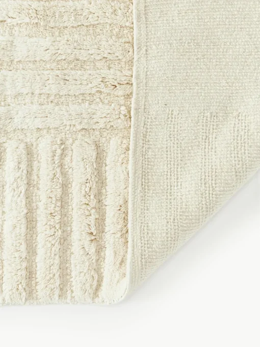 Badmat Tianna met hoog-laag structuur, antislip