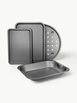 Bakplaten KitchenCraft met antiaanbaklaag, set van 4