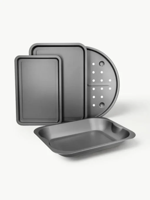Bakplaten KitchenCraft met antiaanbaklaag, set van 4