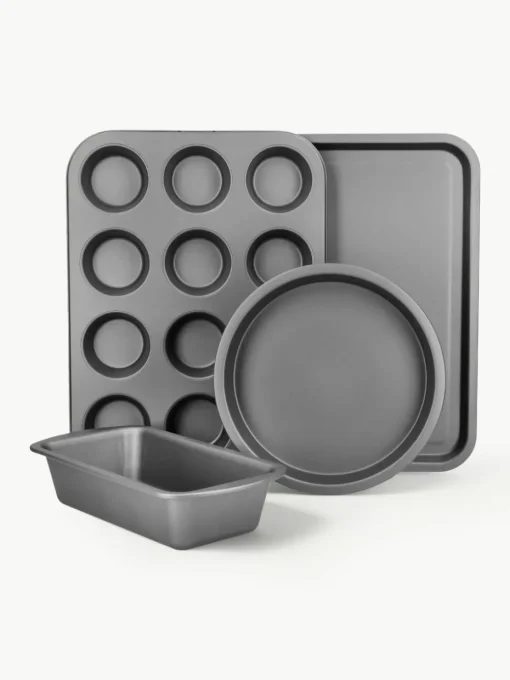 Bakvormen KitchenCraft met antiaanbaklaag, set van 4