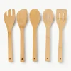 Bamboe keukengerei Grodi van bamboehout, set van 5