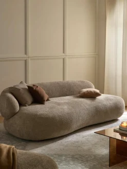 Bank Alba (3-zits) uit teddy bouclé