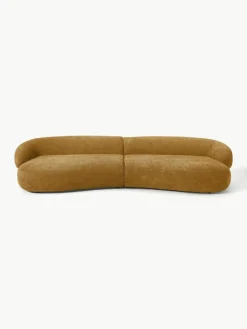 Bank Alba (4-zits) uit teddy-bouclé