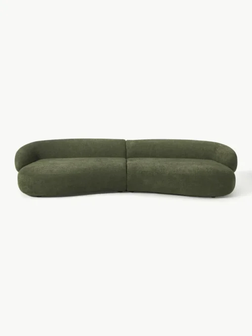 Bank Alba (4-zits) uit teddy-bouclé