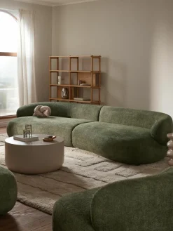 Bank Alba (4-zits) uit teddy-bouclé