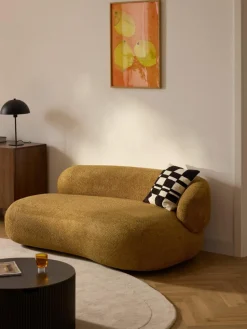 Bank Alba (2-zits) uit teddy-bouclé
