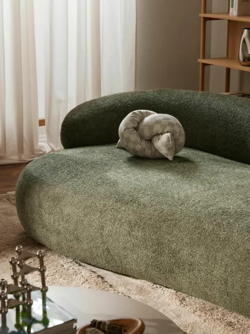 Bank Alba (4-zits) uit teddy-bouclé