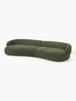 Bank Alba (4-zits) uit teddy-bouclé