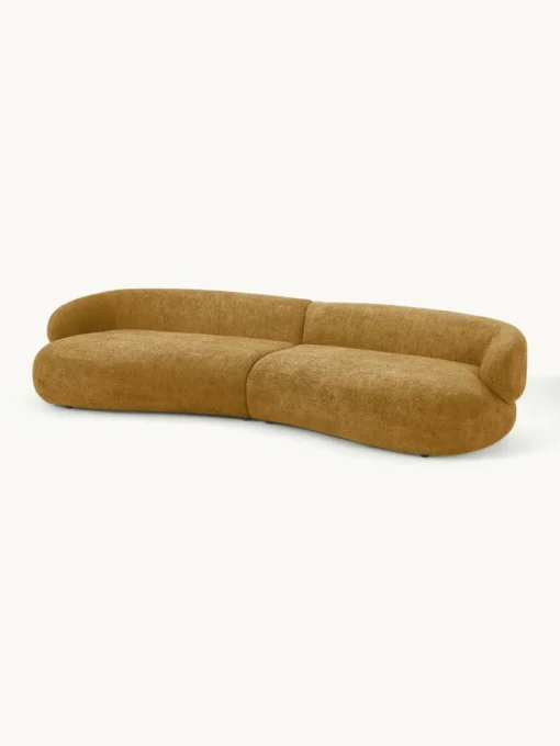 Bank Alba (4-zits) uit teddy-bouclé