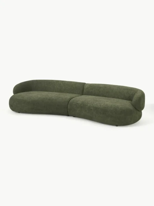 Bank Alba (4-zits) uit teddy-bouclé