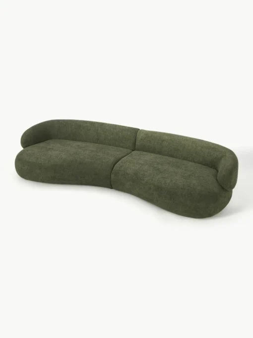 Bank Alba (4-zits) uit teddy-bouclé