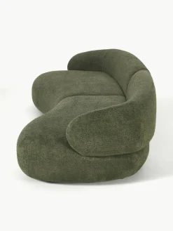 Bank Alba (4-zits) uit teddy-bouclé