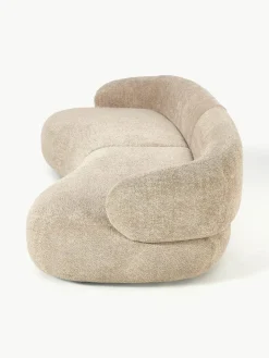 Bank Alba (4-zits) uit teddy-bouclé