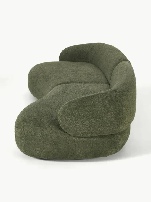 Bank Alba (4-zits) uit teddy-bouclé