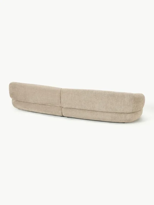 Bank Alba (4-zits) uit teddy-bouclé