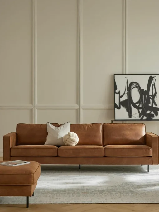 Bank Hunter (3-zits) van gerecycled leer