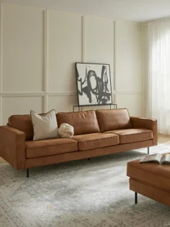 Bank Hunter (3-zits) van gerecycled leer