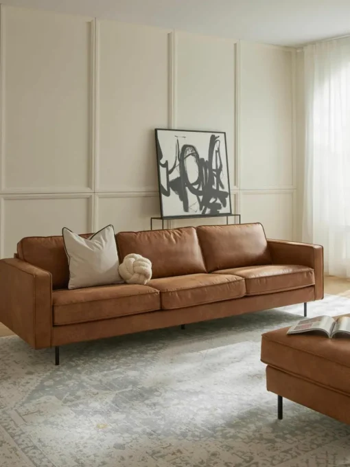 Bank Hunter (3-zits) van gerecycled leer