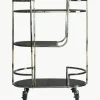 Bar cart Beauchamp van edelstaal